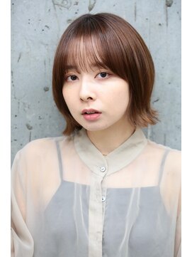 ニューヨークニューヨーク イオンスタイル東淀川店(NYNY) 外ハネくびれボブ×ナチュラルブラウン