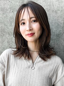 レノラ 本町(LENORA) ◯イメチェン外ハネボブパーマ美髪ワイドバングインナーカラー