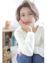 カロン バイ ジーナ 柏の葉キャンパス(Kalon by Zina)&nbsp;ホワイトグレージュ前下がりショート＊【Zina柏の葉キャンパス】