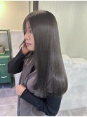 透明感たっぷり艶グレージュ