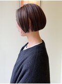 〈浅草 半個室〉ナチュラルブラウン×ミニボブ