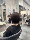 ぱつっとボブ 切りっぱなしボブ 外ハネボブ ショートボブ