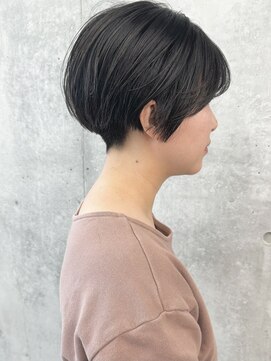 モリオ(morio) 刈り上げツーブロショートボブ