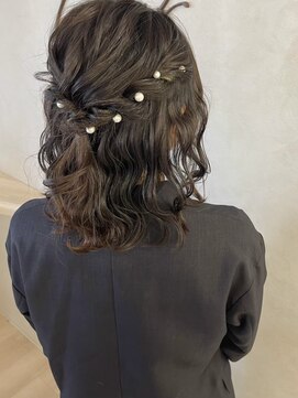 リンク(Link) ヘアセット/ヘアアレンジ/お呼ばれヘア/ハーフアップ/ミディアム