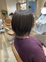 ヘアポケット スタイル店(HAIR POCKET) レイヤーボブ×オリーブベージュ