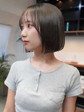 アイドットプラスフェリシア 表参道(i.+FERiCIA.) 10代 20代 30代ニュアンスカラー似合わせカットフルバング顔周り