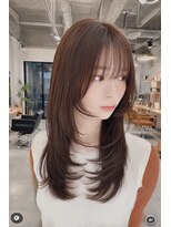 ケシキ 表参道 原宿(kesiki.)&nbsp;レイヤーカット/顔周り/前髪カット/ストレート