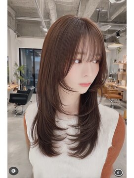 ケシキ 表参道 原宿(kesiki.) レイヤーカット/顔周り/前髪カット/ストレート