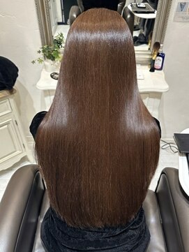 髪質改善ストレート/トリートメント/頭皮ケア/オレンジベージュ