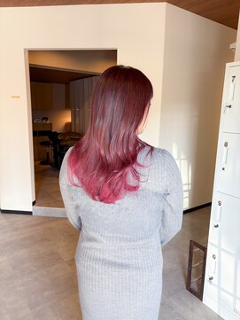 スリーバイザサロン(THREE by the salon) ピンクインナーグラデーション！