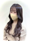 【韓国風】透明感ラベンダーベージュカラー