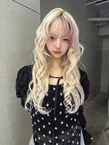 ジェム(GEM)&nbsp;《YURI》ホワイトブロンド/デザインカラー/前髪デザイン