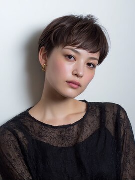 レリーノーブル 西宮北口(RelyNoble) 40代からの大人ショート×明るい白髪染めで若見えカラー