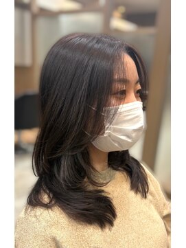 カイノ フレスポしんかな店(KAINO) レイヤーカット＆ラベンダーブラウン