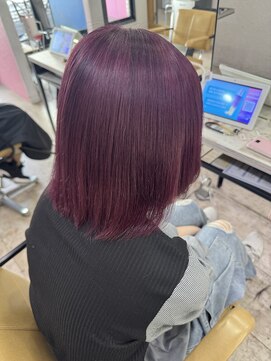 アジールヘア 所沢プロペ通り店(agir hair) ピンクラベンダー ブリーチカラー