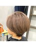 【染めるほど艶髪に】髪質改善白髪ぼかし+３stepトリートメント　￥11,800