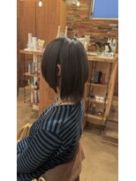 ベベ バイ モップス(be'be' by MOPS) グレージュカラー×ミディアムウルフ