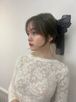 アース コアフュールボーテ 諏訪店(EARTH coiffure beaute)&nbsp;ナチュラルブラウン_シースルーバング_透明感_ヘアアレンジ