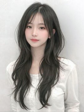 セブンルックス(7LOOKS) 【レイヤー】アッシュグレー×ロングレイヤーヘア
