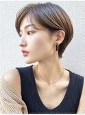 洗練ニュアンスショート×耳かけスタイル