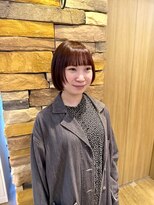 アロマ ヘアー ルーム 新宿3号店(AROMA hair room)&nbsp;イメチェン★ナチュラルショート★ワインレッド★髪質改善★