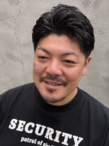 フジヤマバーバーショップ アジト(FUJIYAMA BARBER SHOP ajito)&nbsp;アップバングショート×刈り上げ×大人メンズヘア