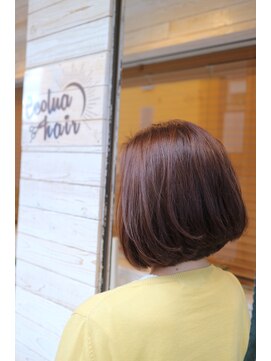 エコルアヘアー(ecolua hair) ショートボブ×ラベンダーアッシュ