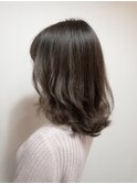 【Ciel】フォギーベージュで赤味のないトレンドヘアカラー
