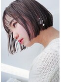 【担当＊岩切祐樹】グレージュハイライト×ミニボブ