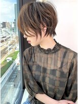 ジアン バイ ミルボン NU茶屋町+(GIEN by milbon)&nbsp;イルミナカラー ショートヘア 横顔美人 ＠川原拓也