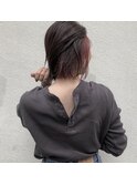 インナーカラーシンプルボブ