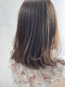 ジーナ 勝どき(Zina) 【Zina】　かきあげ/Aラインボブ/マロンベージュ/20代 30代 40代