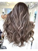 グレージュグラデーションハイライトスタイル☆