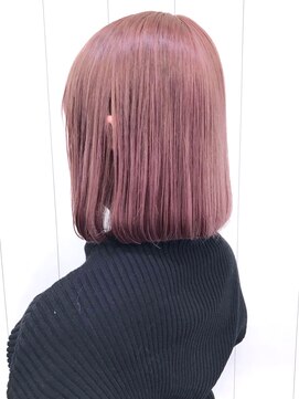 アイティーバイアルバム 八王子店(IT by ALBUM) ピンクボブ_かきあげロングマロンベージュ_ba319981