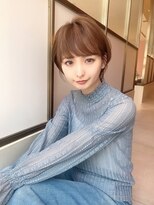 アフロート ギンザ(AFLOAT GINZA)&nbsp;【小鳥居】シルキーベージュ大人可愛いボブショート前上がりボブ