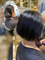 ダブルオーバイオーバーレイ 武蔵新城(w/o by Overlay)&nbsp;自然に仕上がる縮毛矯正【施術例】〔武蔵新城〕〔縮毛矯正〕