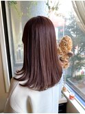 ピンクブラウン/縮毛矯正/オージュア/パーソナルカラー診断