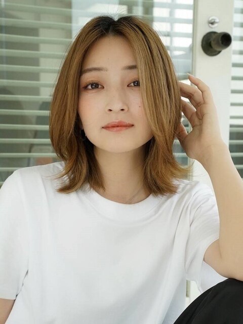 《Agu hair》小顔効果◎外ハネ大人ボブディ