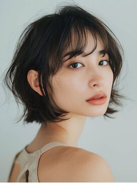 フレイムス 高崎(Frames) 20代30代40代★大人可愛い重めくびれウェーブヘア外ハネボブ