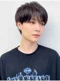 王道メンズショートマッシュ清潔感デザインカラー透明感