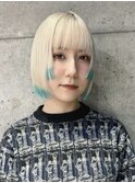 ミルクティーベージュダブルカラーグレージュカラーハイライト