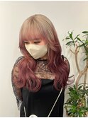 イメチェン/ホワイトブロンド/外ハネボブ/美髪/名駅