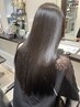 【毎朝のアイロン卒業！】髪質改善ストレート+カット+ケアTr￥27,610→