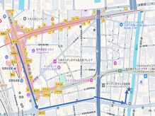 名古屋駅からLazoへの経路