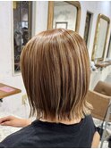 くびれボブ＊キャラメルベージュ/千葉駅/MINA