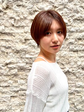 ヘアーラウンジトリップ(hair lounge TRiP) 30代40代◎襟足スッキリ【コンパクトショートレイヤーボブ】