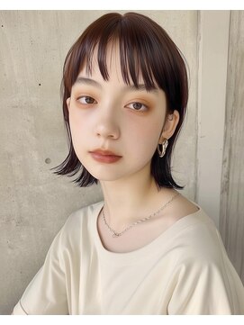 ハム 立川(hum) ココアベージュ/オリーブグレー/小顔/黒髪[立川/髪質改善]