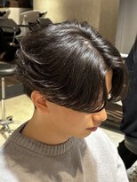 ボンドストーリールミエール(Bond Story lumiere)&nbsp;フェザーパーマニュアンスパーマカルマパーマ刈り上げ眉毛