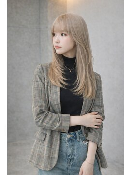 アグ ヘアー ロジェット 松本桐店(Agu hair rojet) ホワイトベージュ×動きの出るレイヤースタイル