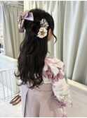 着付け★ハーフアップ
